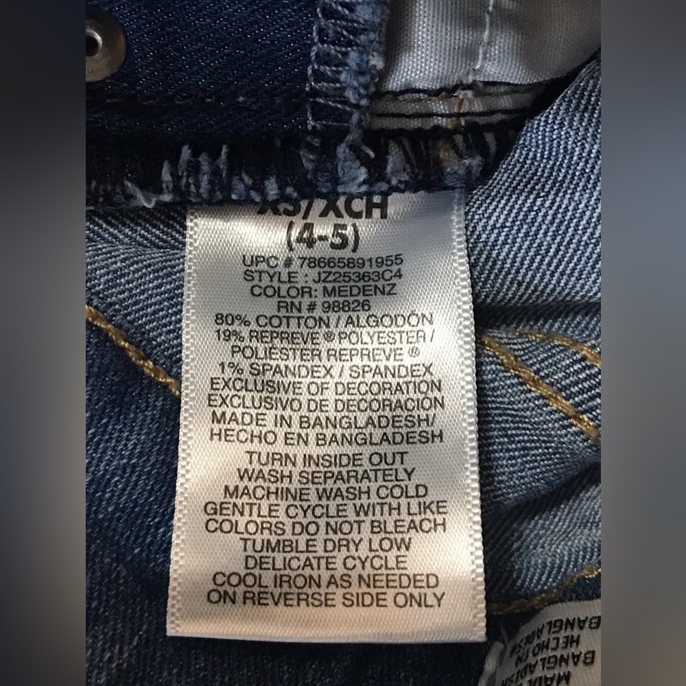 Jordache Kids Denim Blue Jean Overall Shorts w/ Sequins Hearts Stars Love
4 / 5 - Picture 14 of 14